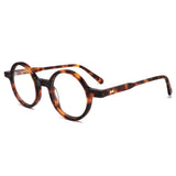 Oguz Retro Round Acetate Glasses Frame