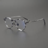 Allyson Vintage Acetate Titanium Round Eyeglasses Frame