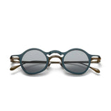 CC Round Titanium Glasses Frame With Magnetic Sunglasses Clips