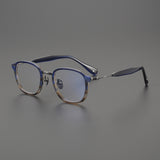 Celia Vintage Acetate Titanium Rectangle Eyeglasses Frame