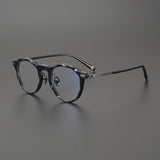 Allyson Vintage Acetate Titanium Round Eyeglasses Frame