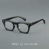 Tunde Retro Acetate Rectangle Glasses Frame
