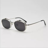 Mary  Alloy Retro Rectangle Glasses Frame