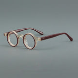 Yves Vintage Acetate Round Glasses Frame
