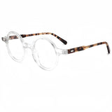 Oguz Retro Round Acetate Glasses Frame