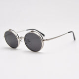 Levy  Alloy Retro Round Glasses Frame