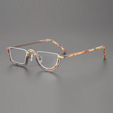 Jain Retro Semi Titanium Glasses Frame