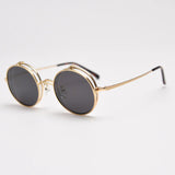 Levy  Alloy Retro Round Glasses Frame