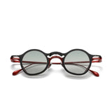 CC Round Titanium Glasses Frame With Magnetic Sunglasses Clips