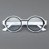 Fayrice Round Acetate Retro Glasses Frame