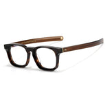 Davis Vintage Acetate Rectangle  Glasses Frame