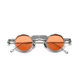 KK Geometric Titanium Glasses Frame With Magnetic Sunglasses Clips
