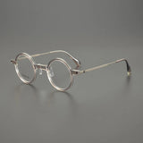 Uni Acetate Titanium Round Glasses Frame