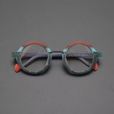 Aca Retro Acetate Round Glasses Frame