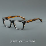 Sutton Retro Rectangle Acetate Glasses Frame