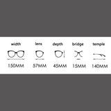 Creed Oversized Square Acetate Eye Glasses Frame
