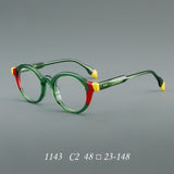 Crowe Vintage Acetate Round Glasses Frame