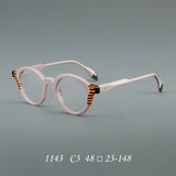 Crowe Vintage Acetate Round Glasses Frame