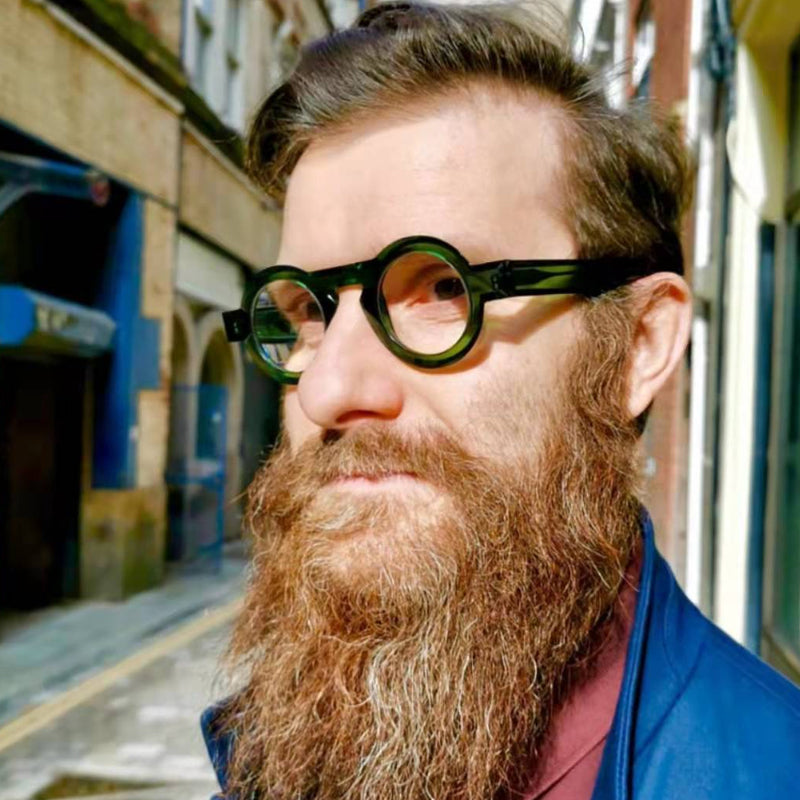 Acetate round glasses shop