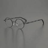 Tozo  Colorful Geometric Titanium Glasses Frame
