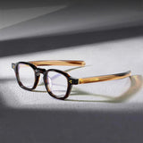 Davis Vintage Acetate Rectangle  Glasses Frame