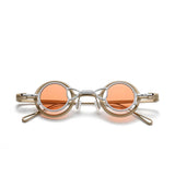 Eli Round Titanium Glasses Frame With Magnetic Sunglasses Clips