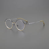 Krum Vintage Titanium Round Glasses Frame