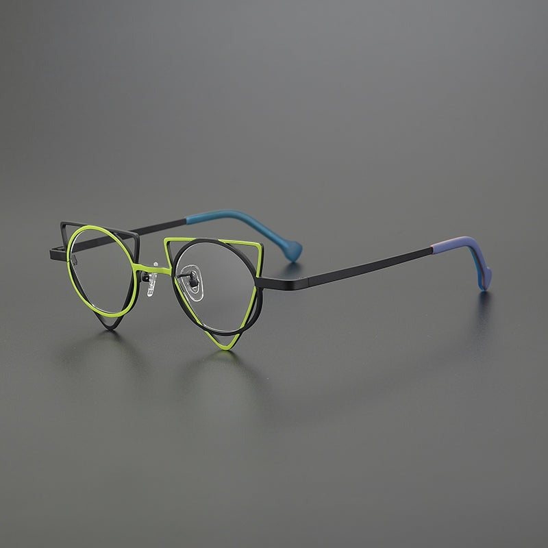 Sabel Special Shaped Triangle Titanium Glasses Frame Muhoo