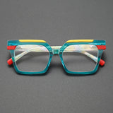 Sultan Vintage Acetate Rectangle Eyeglasses Frame