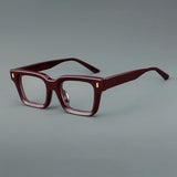 Harry Retro Rectangle Acetate Glasses Frame