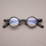 Eugene Retro Acetate Small Round Glasses Frame