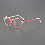 Carlota  Titanium Irregular Round Glasses Frame