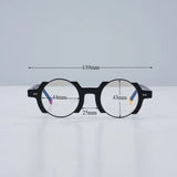 Watson Vintage Acetate Round Glasses Frame