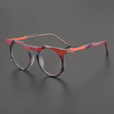 Paelor Retro Round Acetate Glasses Frame