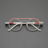 Mai Round Titanium Glasses Frame