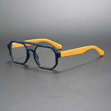 Quinn Vintage Acetate Rectangle Eyeglasses Frame
