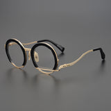 Paddy Retro Handmade Titanium  Round Glasses Frames