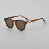 Elijah Vintage Acetate Round Polarized Sunglasses