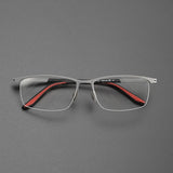 Miguel Titanium Rectangle Glasses Frame
