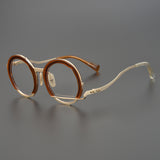 Paddy Retro Handmade Titanium  Round Glasses Frames
