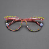 Lynn Acetate Cat Eye Glasses Frame