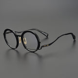 Paddy Retro Handmade Titanium  Round Glasses Frames