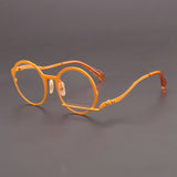 Paddy Retro Handmade Titanium  Round Glasses Frames
