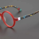 Mort Vintage Acetate Round Glasses Frame