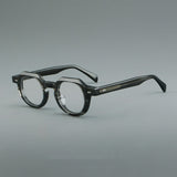 Reg Vintage Acetate Round Glasses Frame