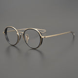 Gene Retro Round Titanium Ultra-Light Glasses Frame