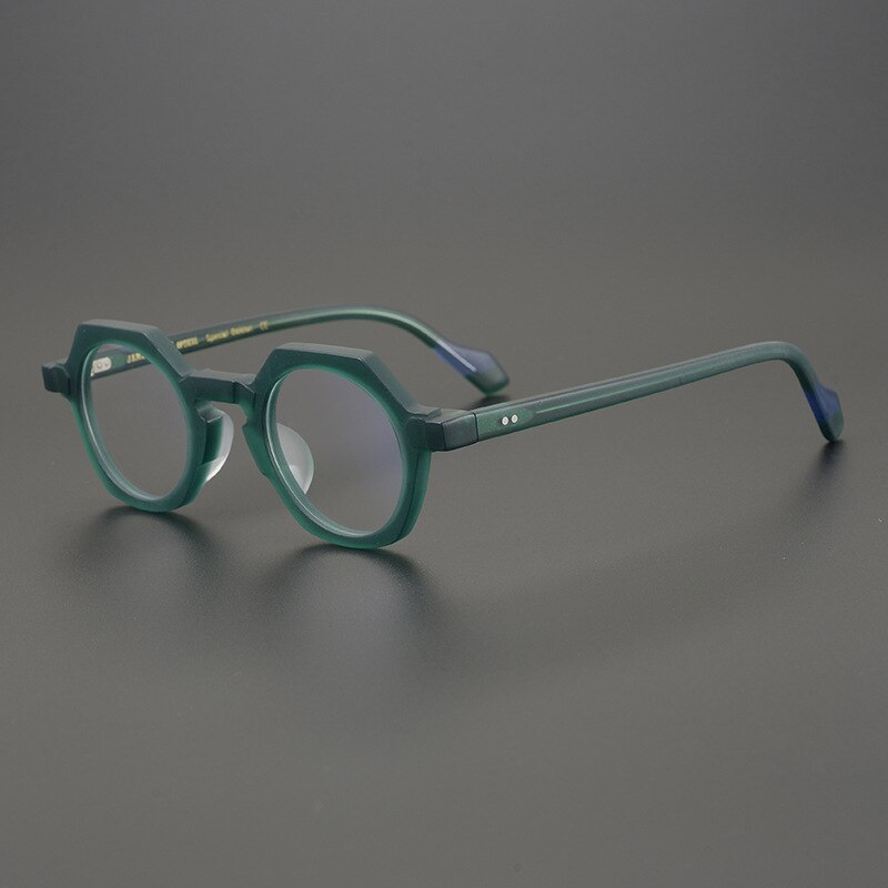 Kaberi Retro Round Acetate Eyeglasses Frame